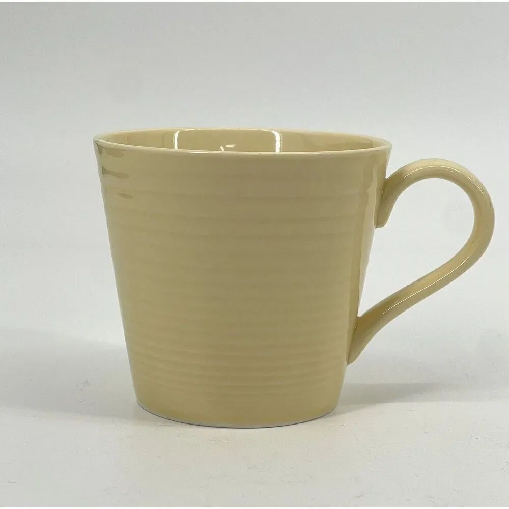 Gordon Ramsay Royal Doulton Maze Buttermilk Yellow Coffee Cup Mug
